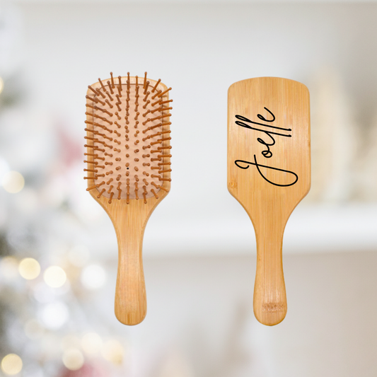 The Personalized Bamboo Paddle Brush