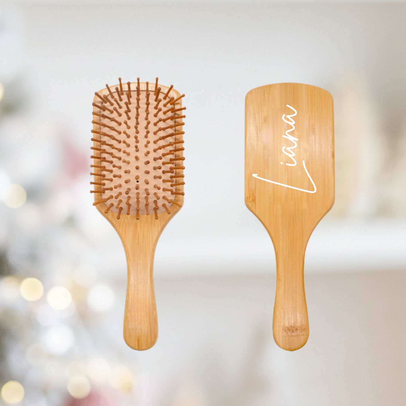 The Personalized Bamboo Paddle Brush