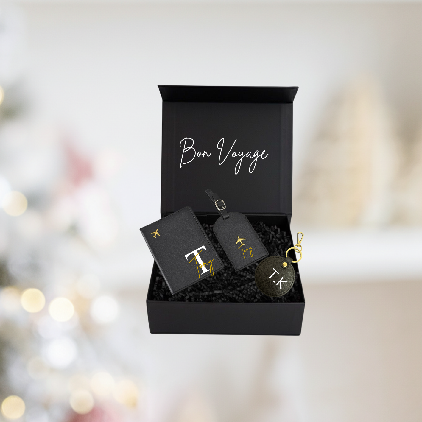 The Personalized Bon Voyage Travel Gift Box