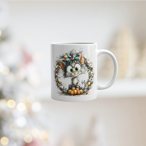 Scruffy Kitten Christmas