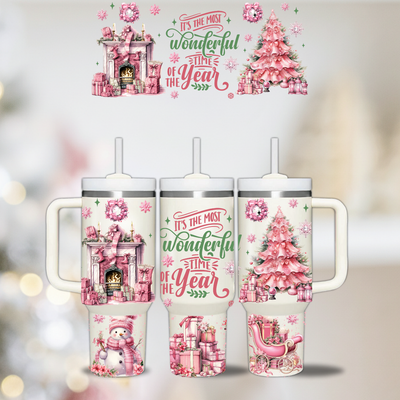 Shabby Chic Pink Christmas