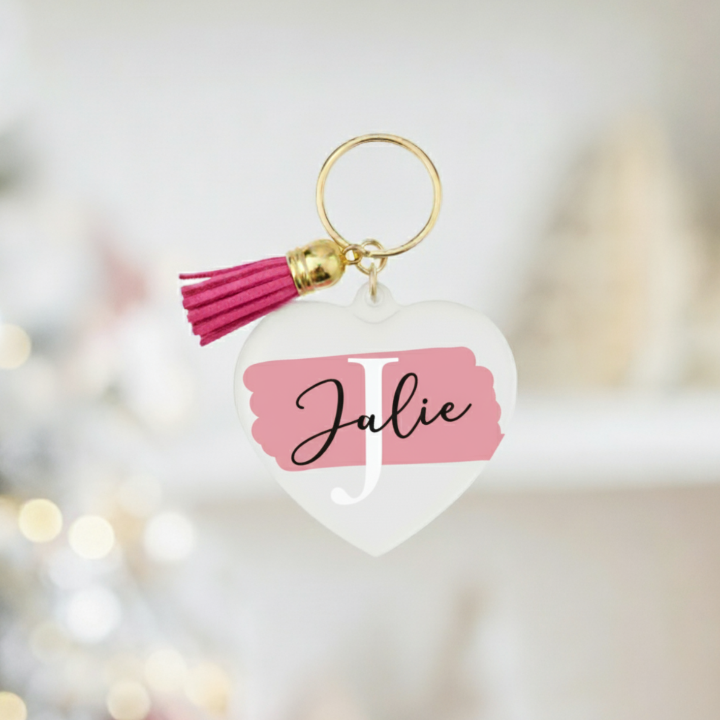 The Custom Acrylic Monogram Keychain