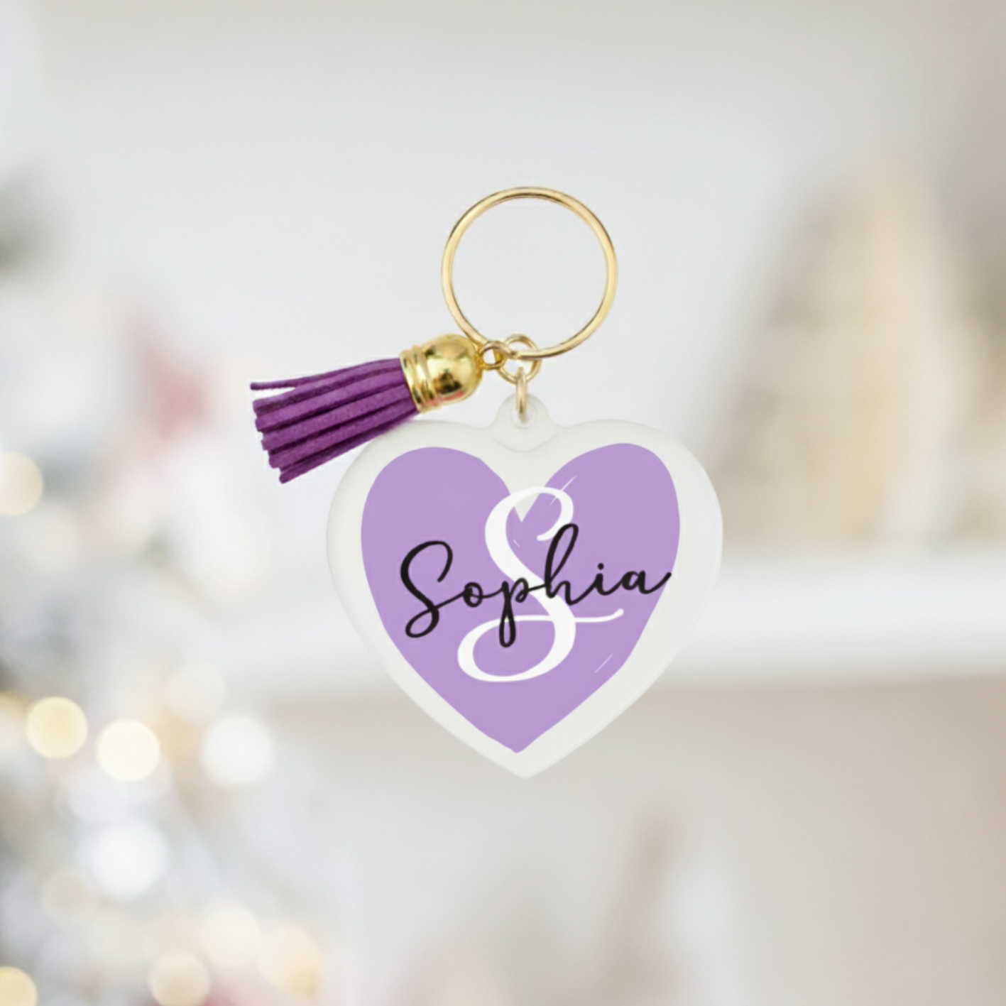 The Custom Acrylic Monogram Keychain
