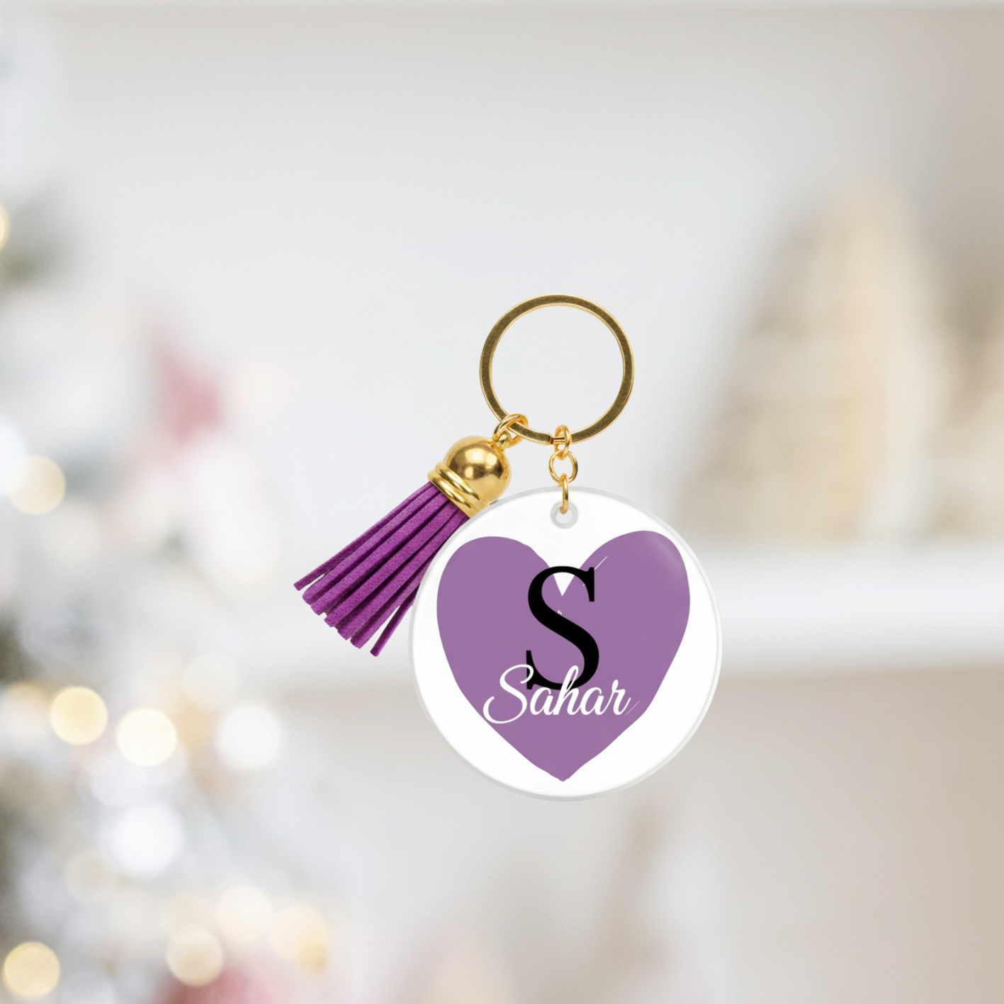 The Custom Acrylic Monogram Keychain