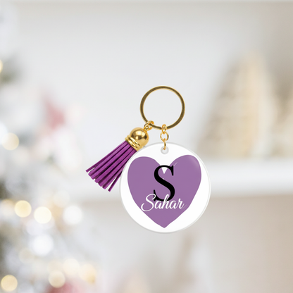 The Custom Acrylic Monogram Keychain