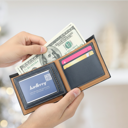 Classic Men's Slim Bi-Fold Wallet