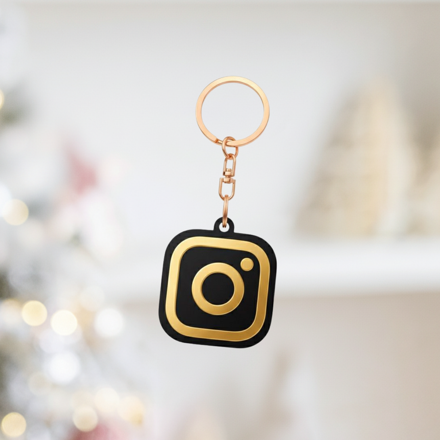 Customizable NFC Social Media Keychain (Instant Connection)