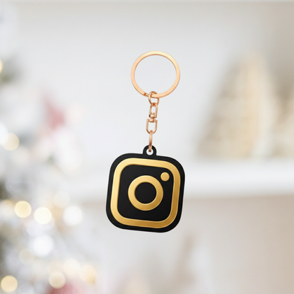 Customizable NFC Social Media Keychain (Instant Connection)