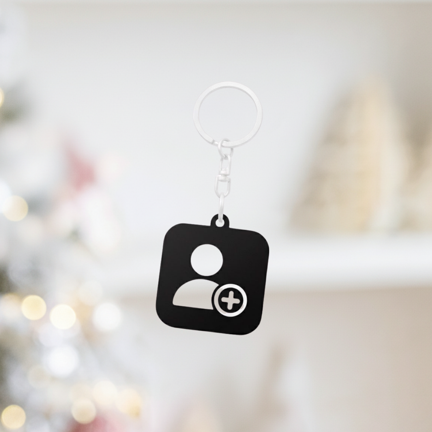 Customizable NFC Social Media Keychain (Instant Connection)