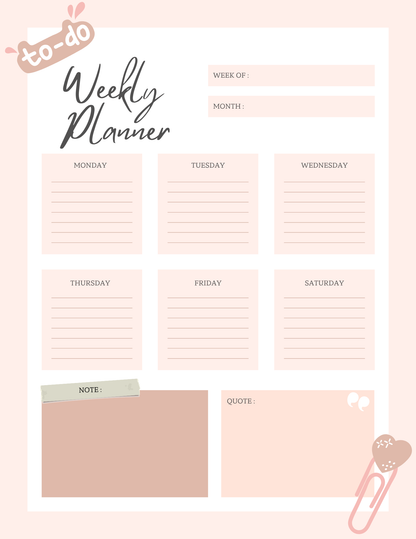 The Magnetic Weekly Planner