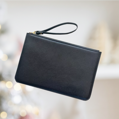 The Personalized Slim PU Leather Clutch