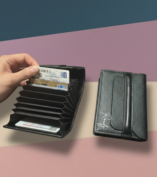 PU Leather Accordion Organizer Card Wallet