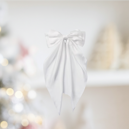 The Personalized Luxe Long-Tail Bow Hair Clip