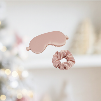 The Personalized Silk Sleep Set (Mask & Scrunchie)