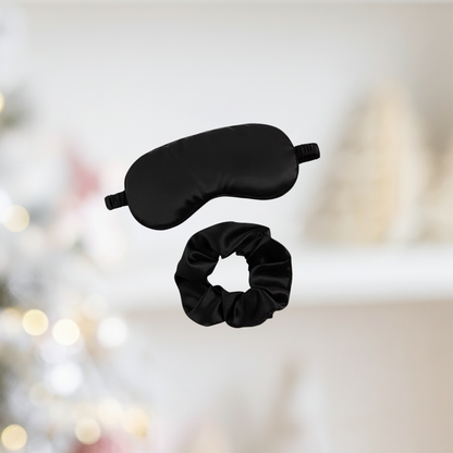 The Personalized Silk Sleep Set (Mask & Scrunchie)