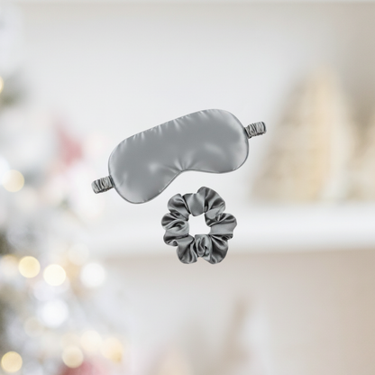 The Personalized Silk Sleep Set (Mask & Scrunchie)