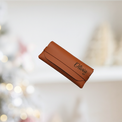 The Foldable PU Leather Travel Eyewear Case