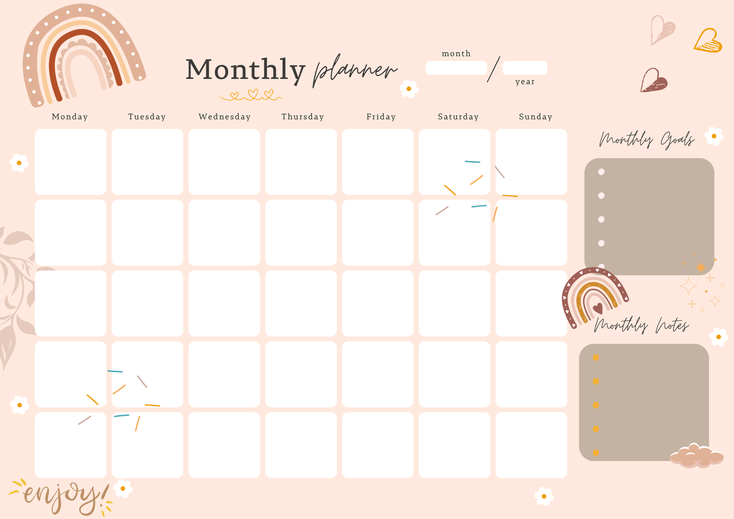 The Monthly Magnetic Planner