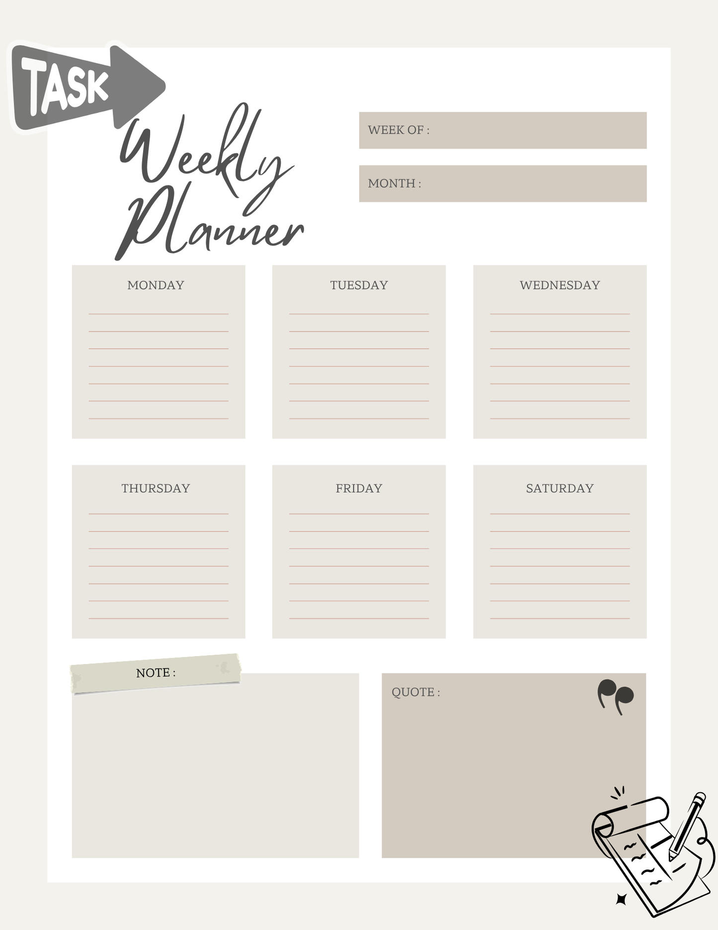 The Magnetic Weekly Planner