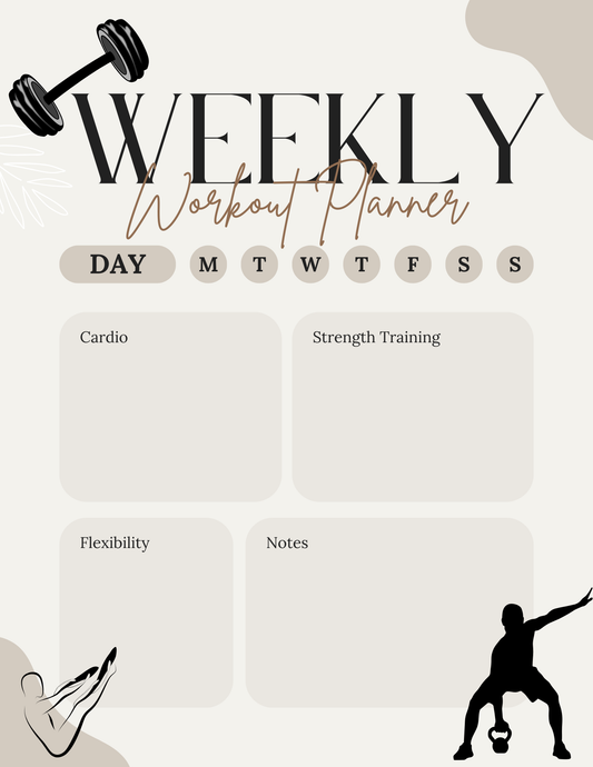 The Essential Magnetic Weekly Workout Planner