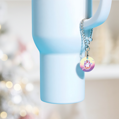 Customized Tumbler Charm Hanging Ornaments with Chain