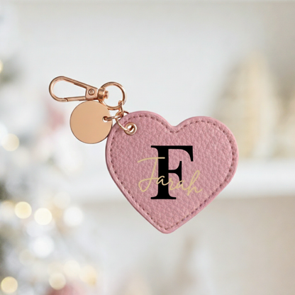Personalized Luxe PU  Leather Keychain