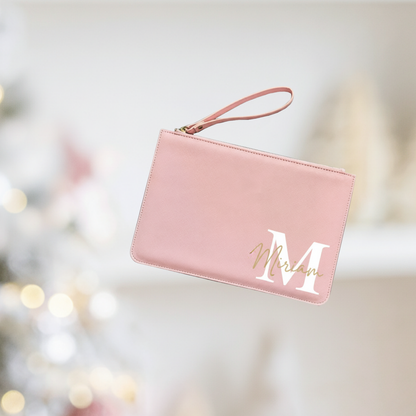 The Personalized Slim PU Leather Clutch