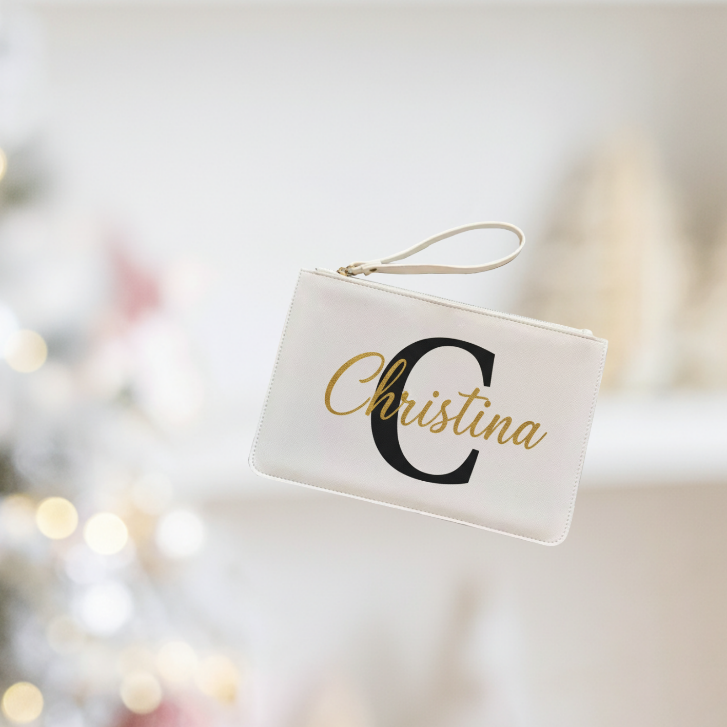 The Personalized Slim PU Leather Clutch