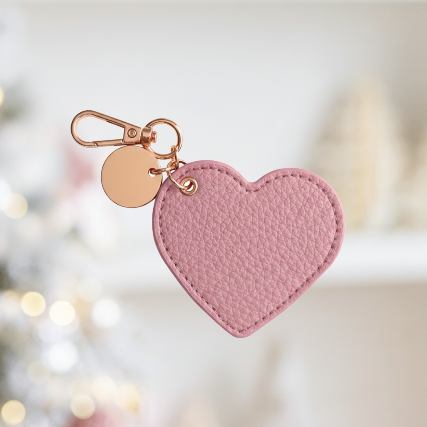 Personalized Luxe PU  Leather Keychain