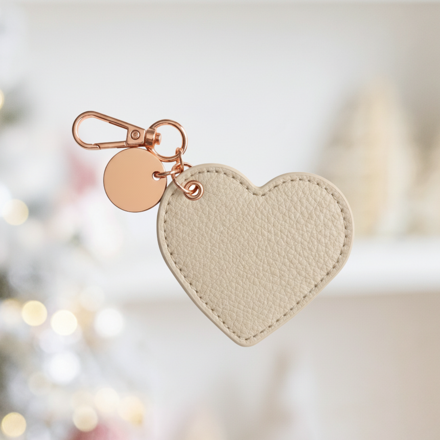 Personalized Luxe PU  Leather Keychain