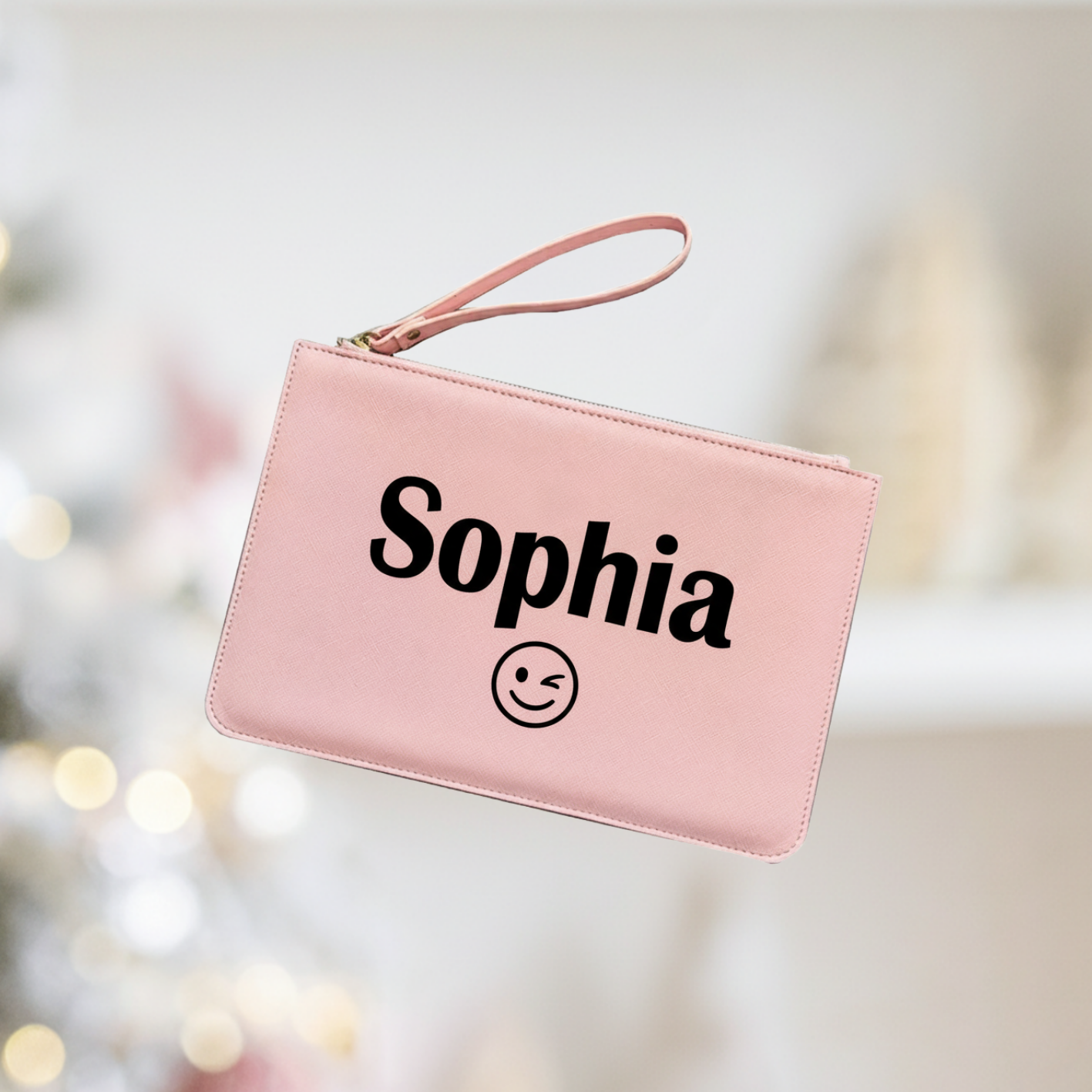 The Personalized Slim PU Leather Clutch