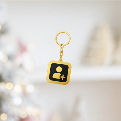 Customizable NFC Social Media Keychain (Instant Connection)