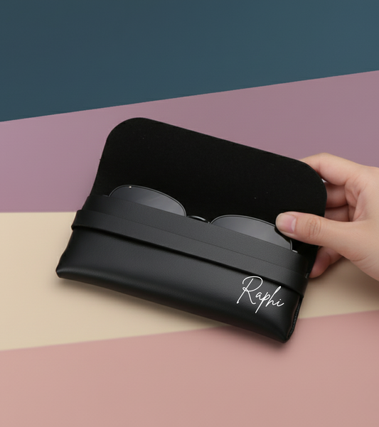 The Foldable PU Leather Travel Eyewear Case