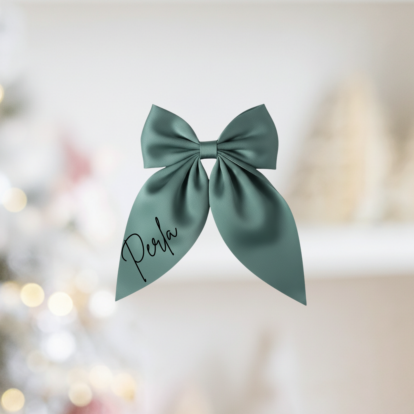 Medium Neutral Silk Satin Hair Bows