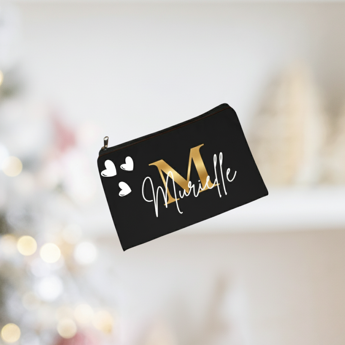 The Custom Linen Zipper Pouch