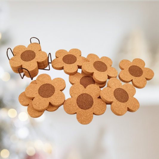 Flower Cork Coaster