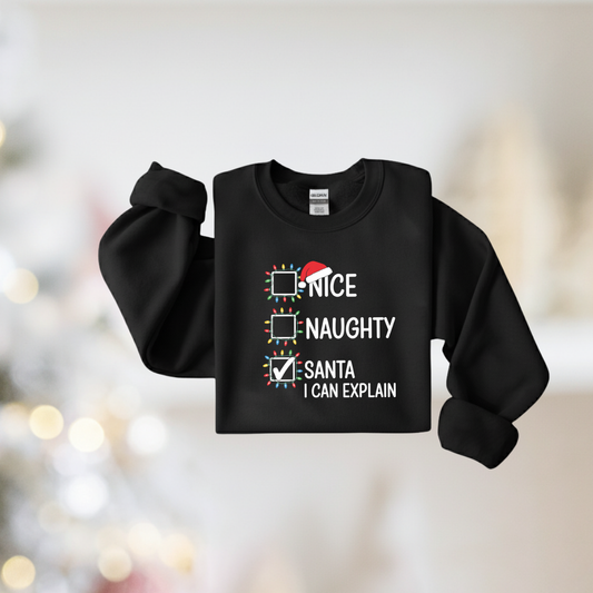 Nice Naughty Santa I Can Explain