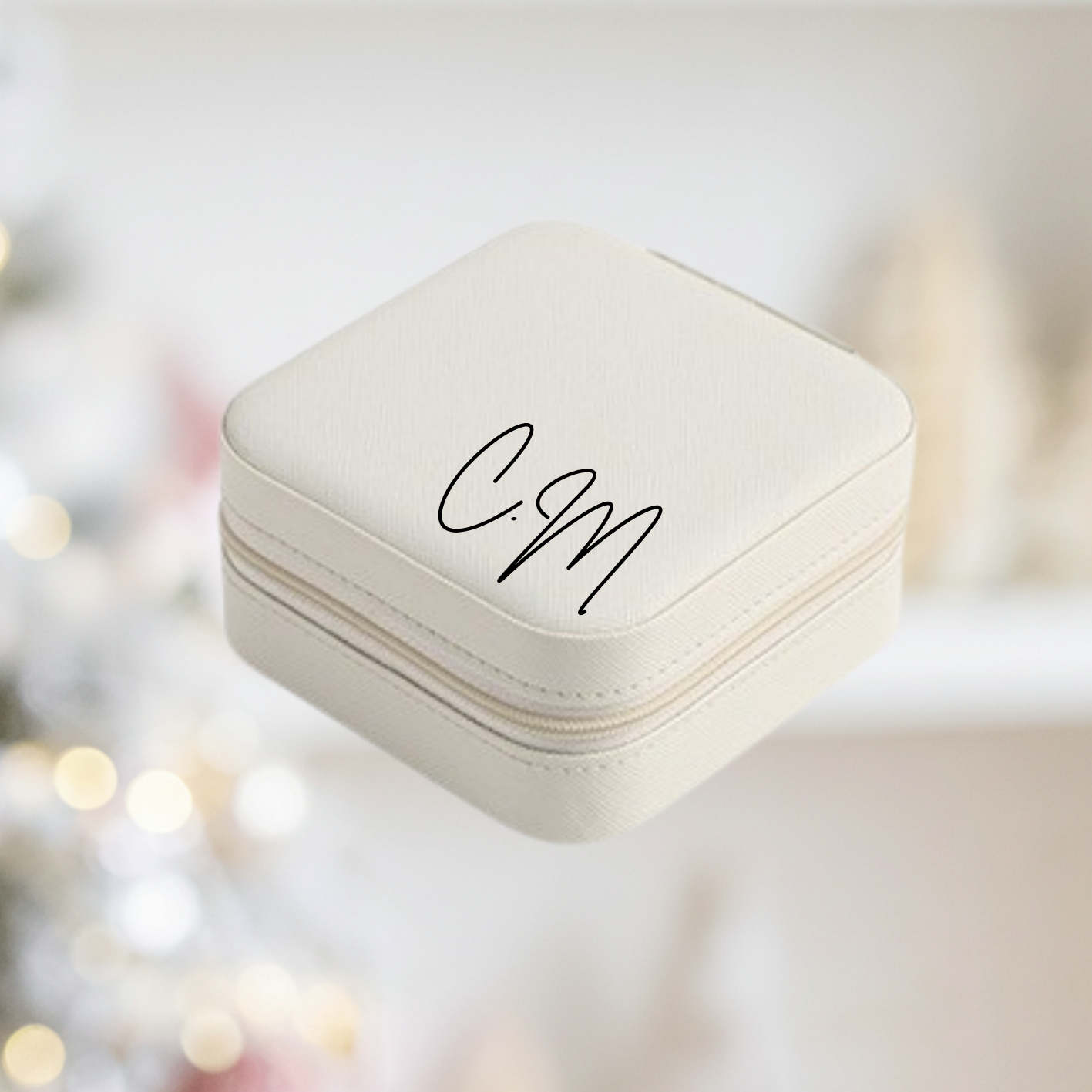 Personalized Luxury PU Leather Travel Jewelry Case