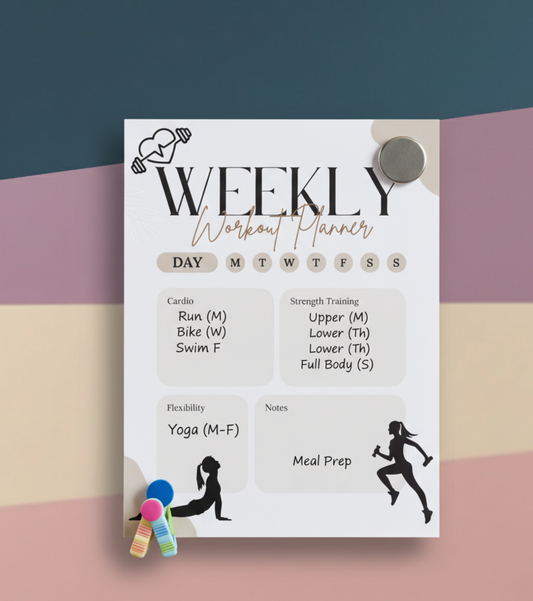 The Essential Magnetic Weekly Workout Planner