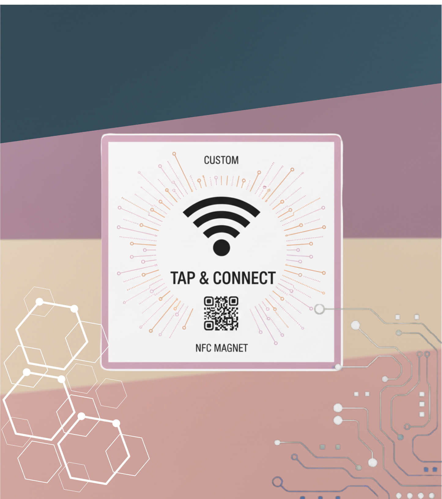 Tap or Scan: The Ultimate Custom NFC &amp; QR Connection Magnet