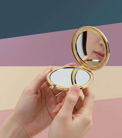 Foldable Metal Pocket Mirror