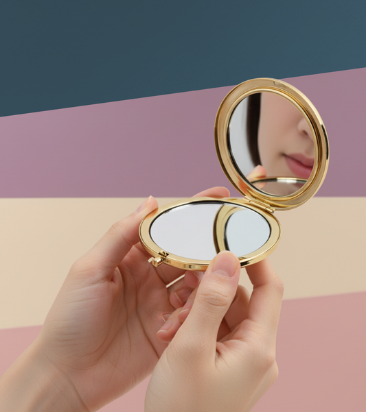 Foldable Metal Pocket Mirror