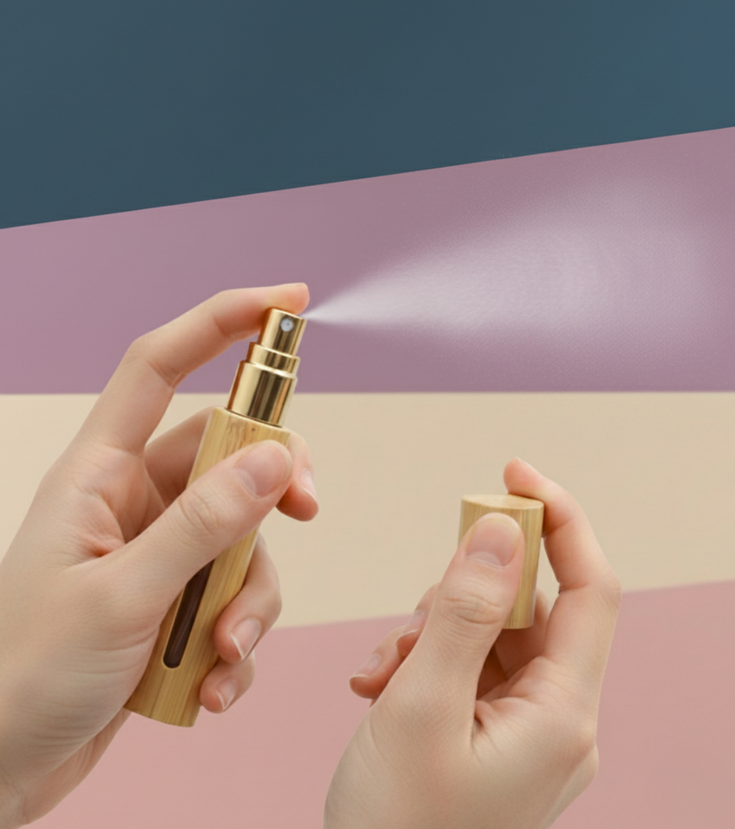 Personalized Bamboo Travel Spray Bottle