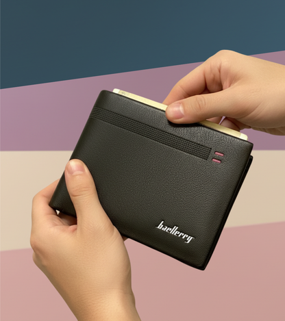 Classic Men's Slim Bi-Fold Wallet
