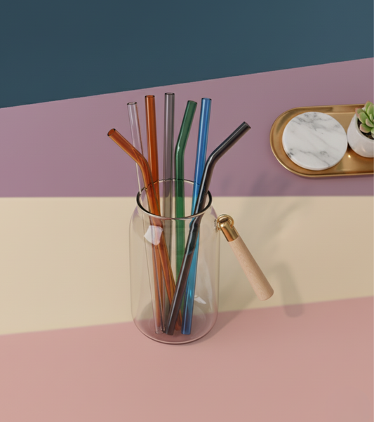 The Vibrant Bent Glass Sipper