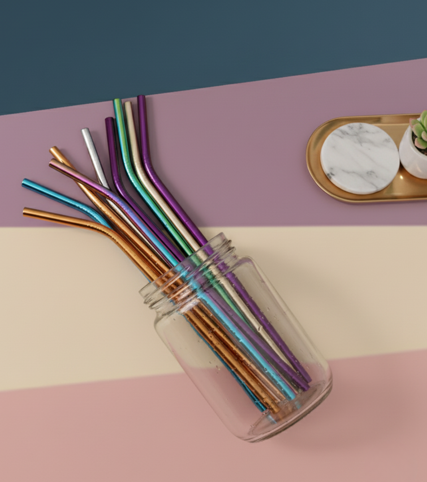 Sip Smart, Live Green: Reusable Stainless Steel Straws