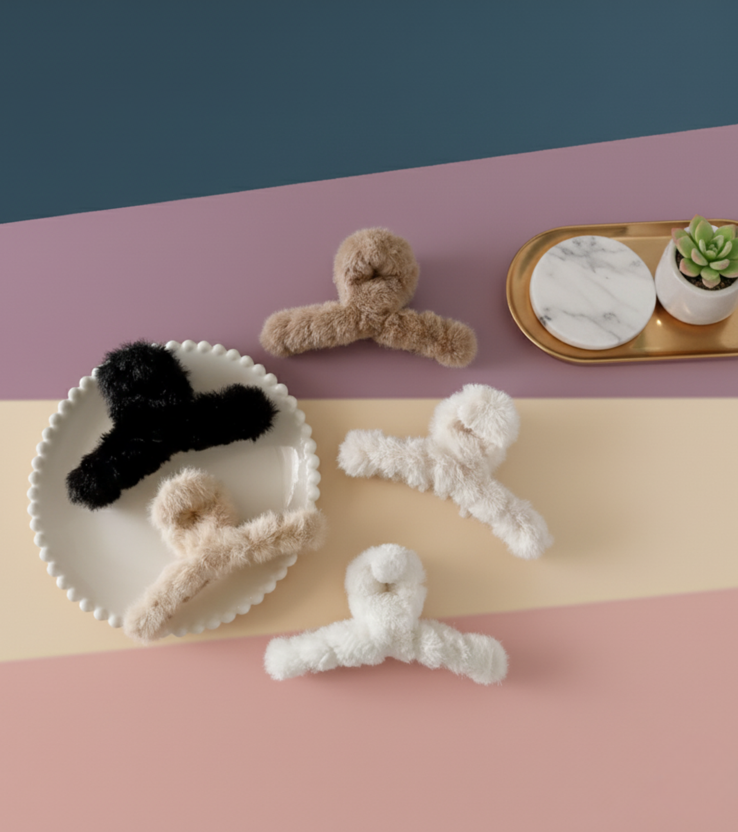 The Plush Winter Claw Clip