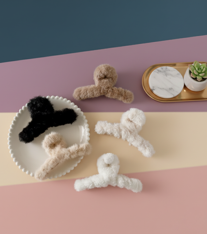 The Plush Winter Claw Clip